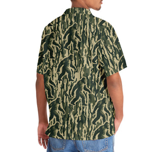 Bigfoot Stripe Camouflage Hawaiian Shirt