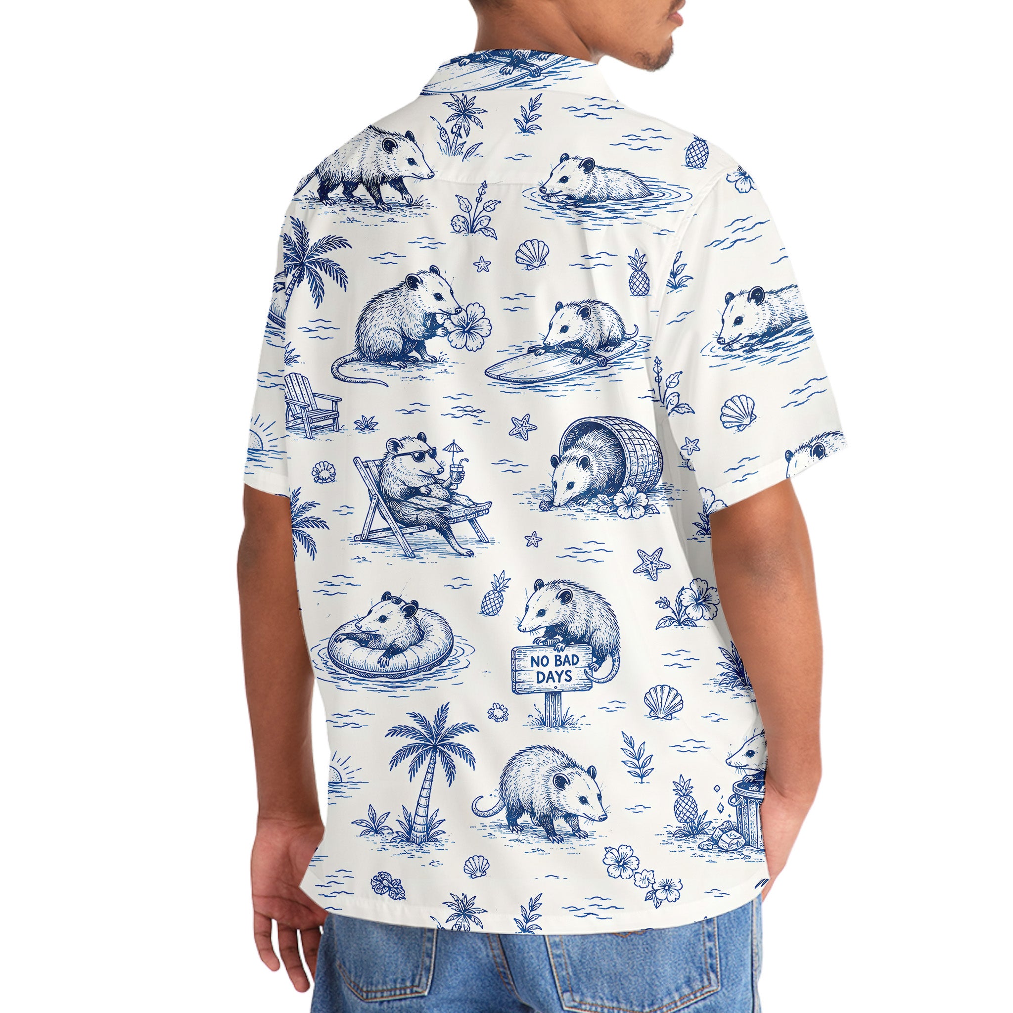 Opossum Summer Vibes Hawaiian Shirt