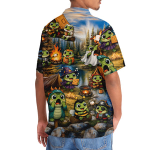 Vintage Frog Camping Hawaiian Shirt