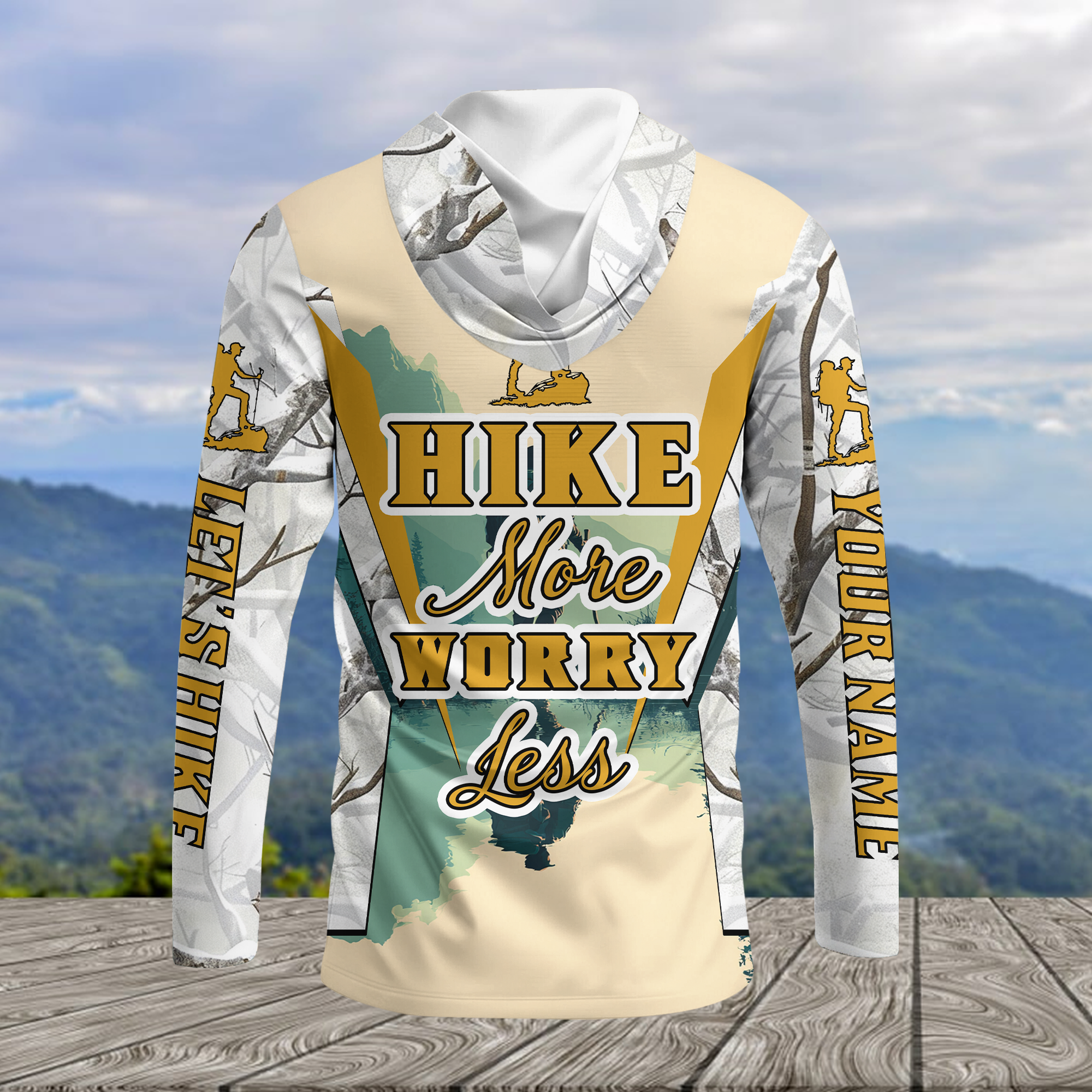 Custom Name Hiking More Worry Less All Over Print Shirt