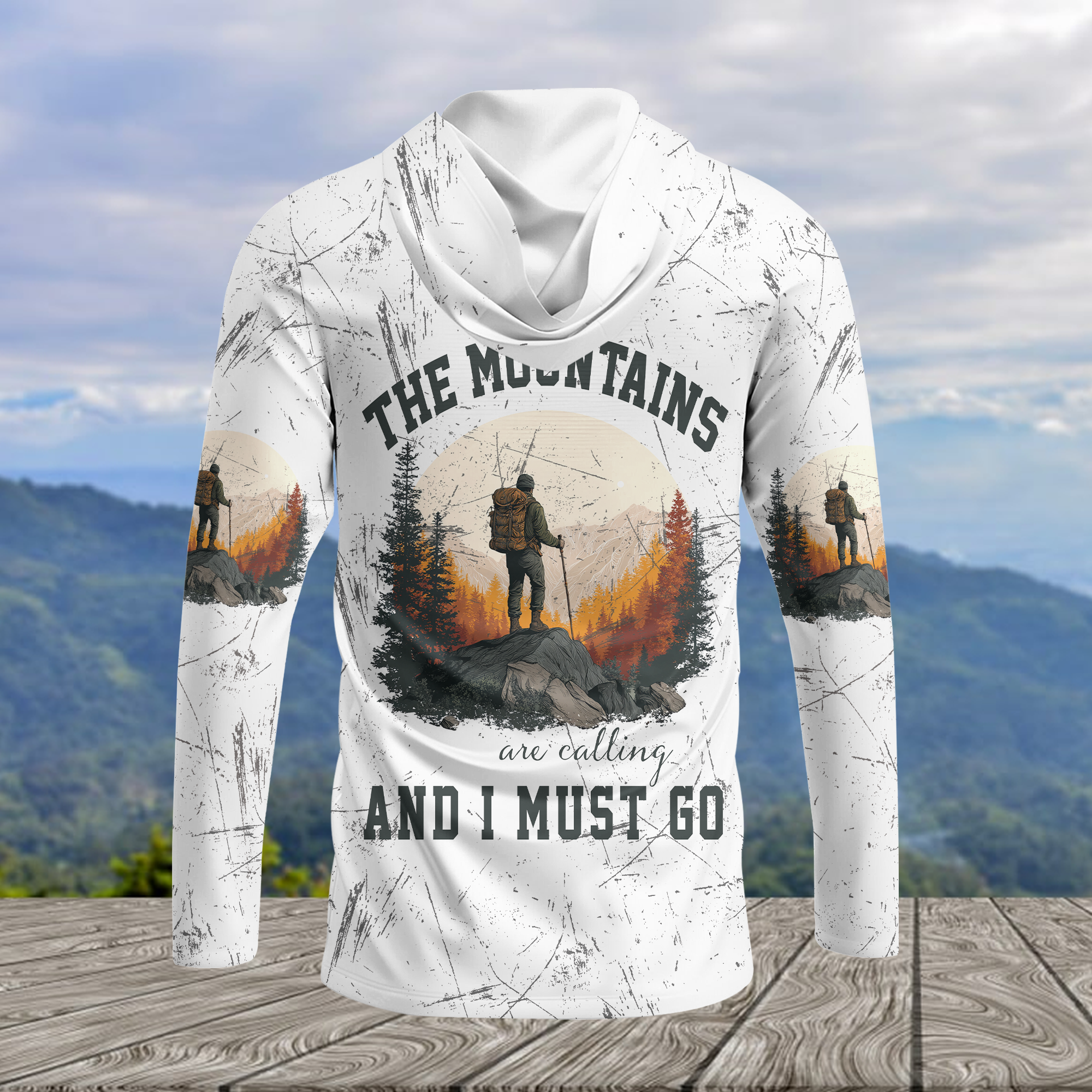The Mountains Are Calling And I Must Go All Over Print Shirt