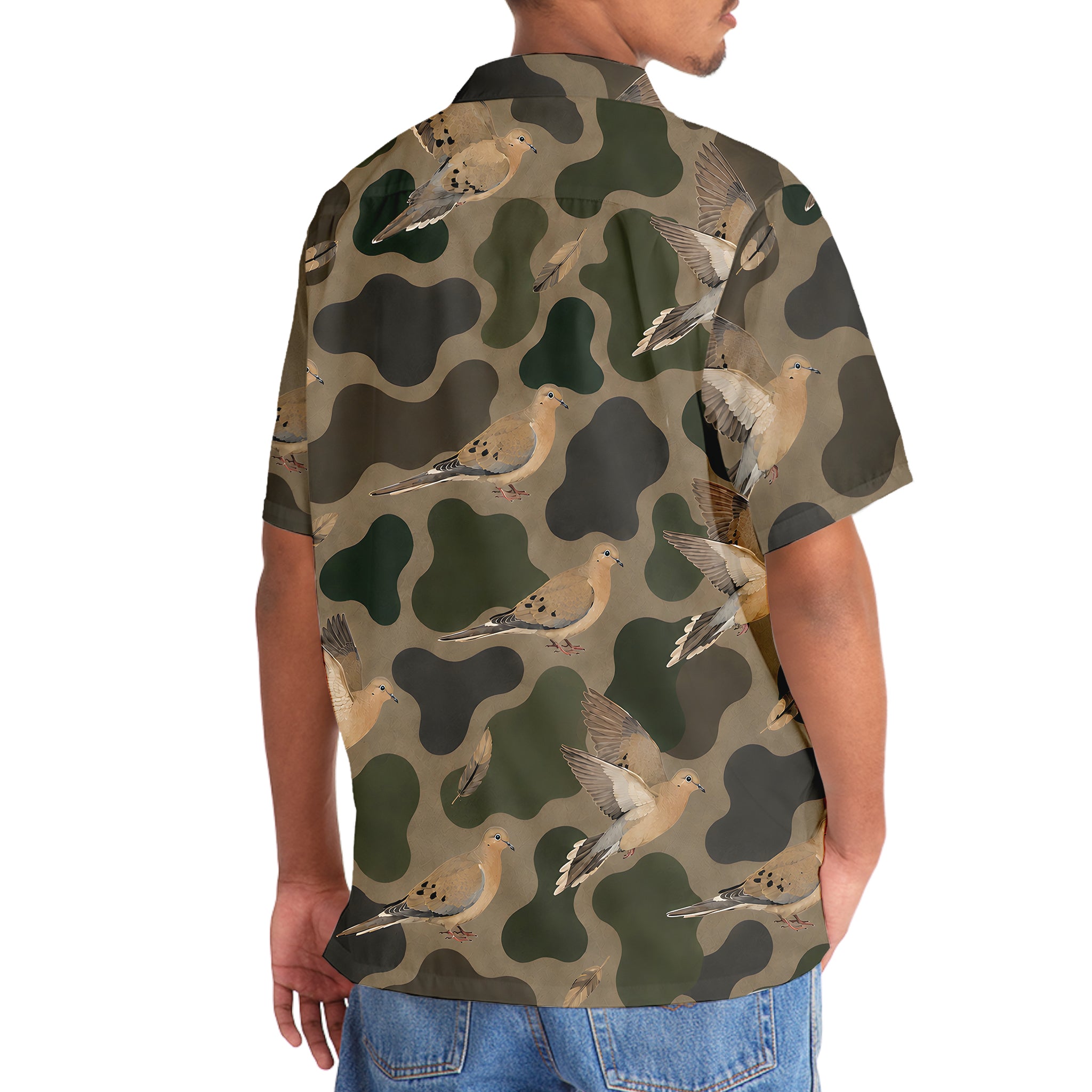 Camouflage Dove Hunting Hawaiian Shirt