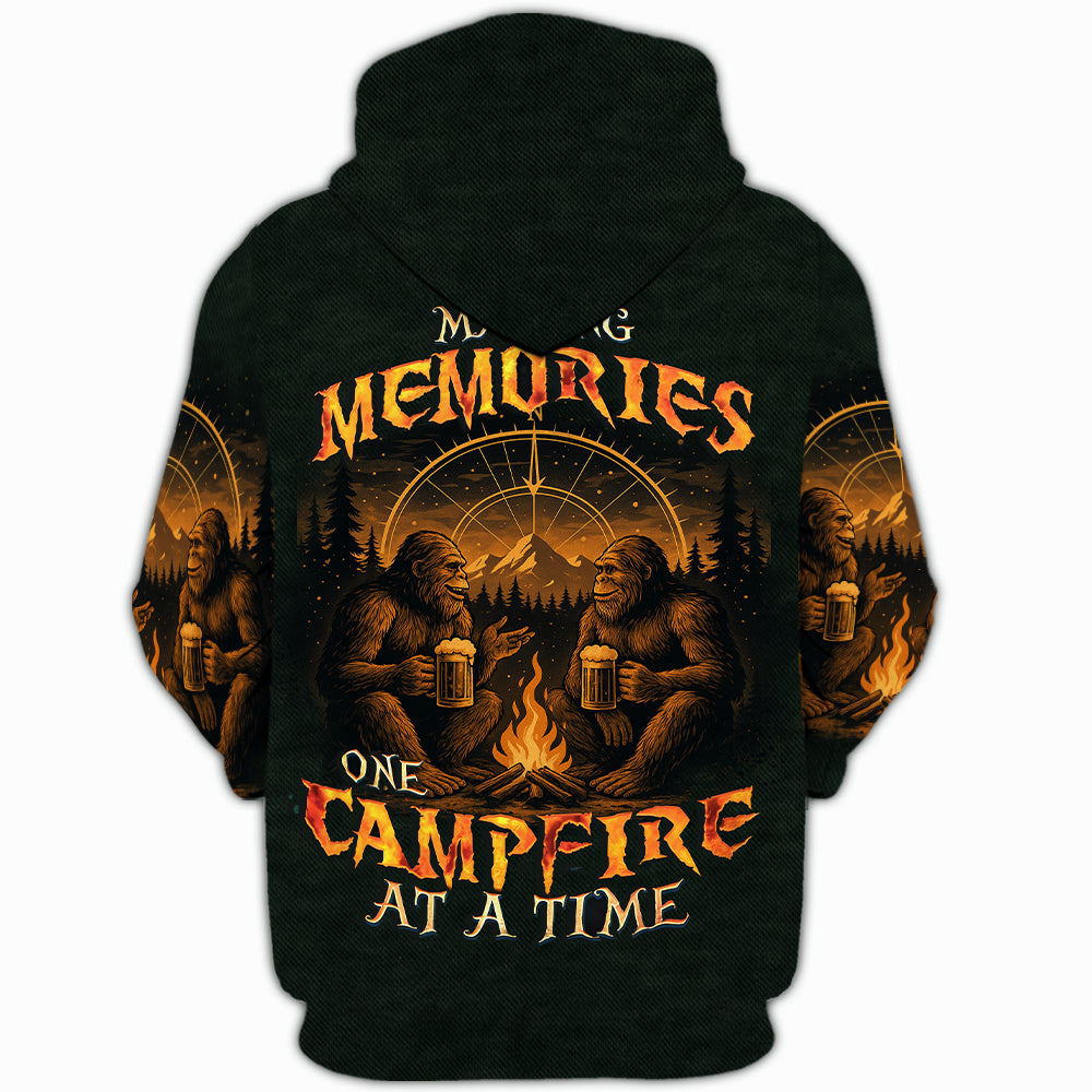 Bigfoot Making Memories One Campfire At A Time All Over Print Shirt