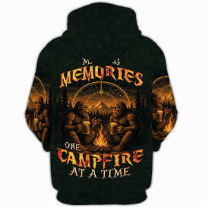 Bigfoot Making Memories One Campfire At A Time All Over Print Shirt