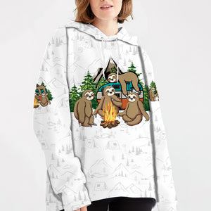 Sloth Camping Team We Will Get There When We Get There All Over Print Shirt