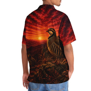 Chukar Hunting Burnt Sky Hawaiian Shirt