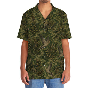 Vintage Mourning Dove Camo Hawaiian Shirt