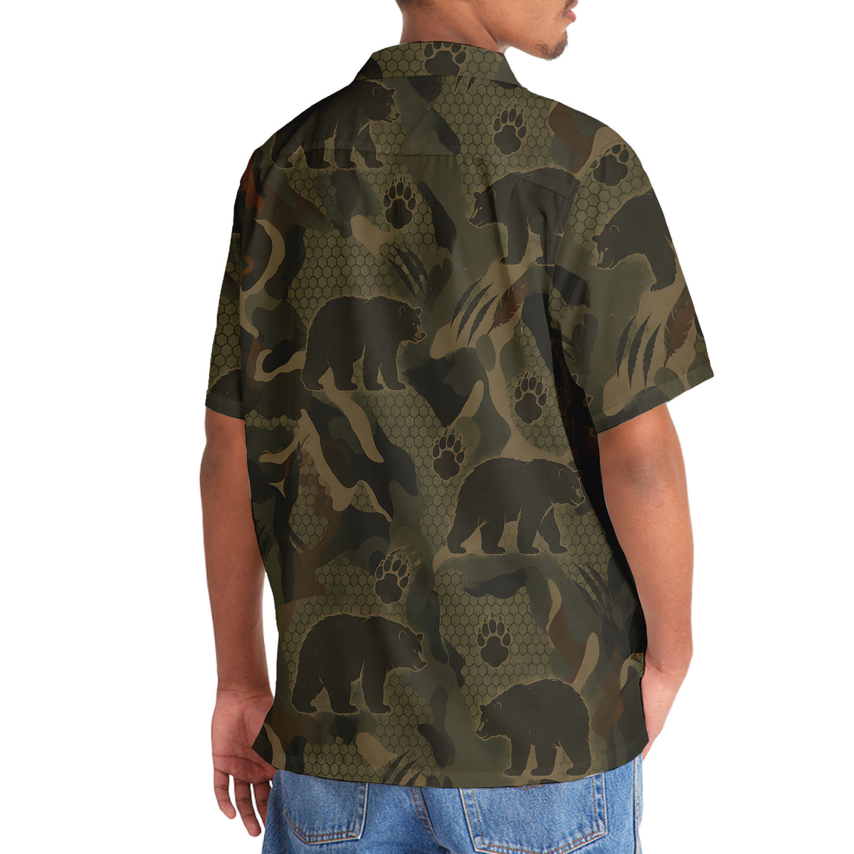 Black Bear Hunting Hawaiian Shirt