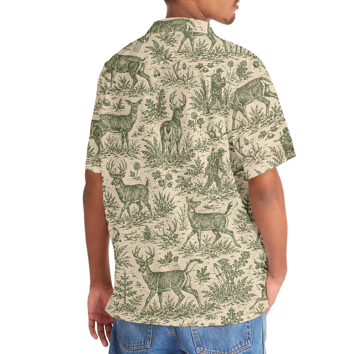 Classic Deer Hunt Hawaiian Shirt