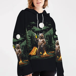 Making Memories Camping Bear All Over Print Shirt