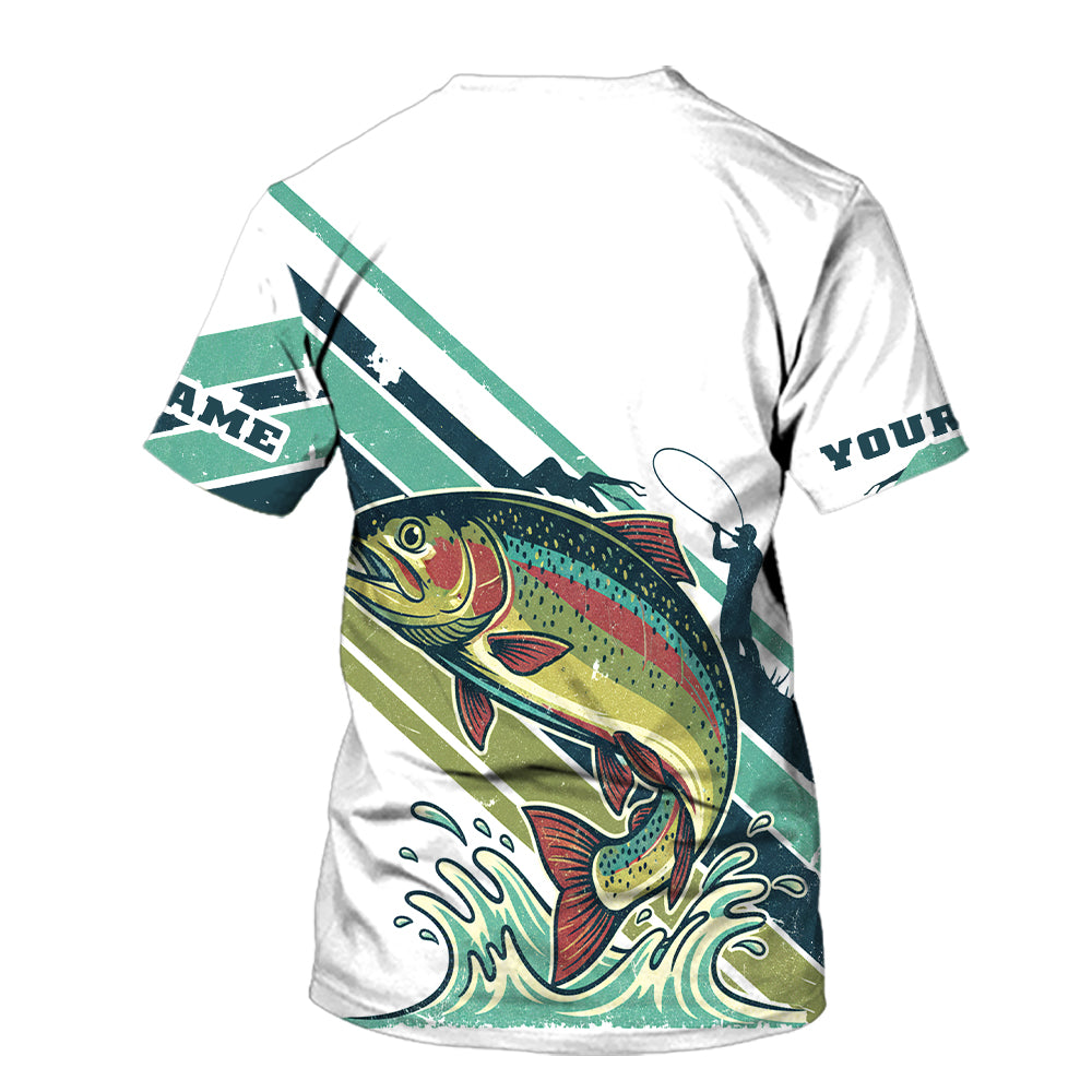 Vintage Rainbow Trout Team Shirt All Over Print