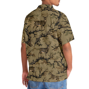 Camo Deer Forest Hawaiian Shirt