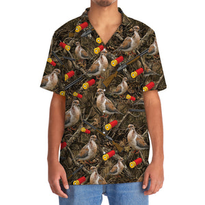 Vintage Camouflage Mourning Dove Hunting Hawaiian Shirt