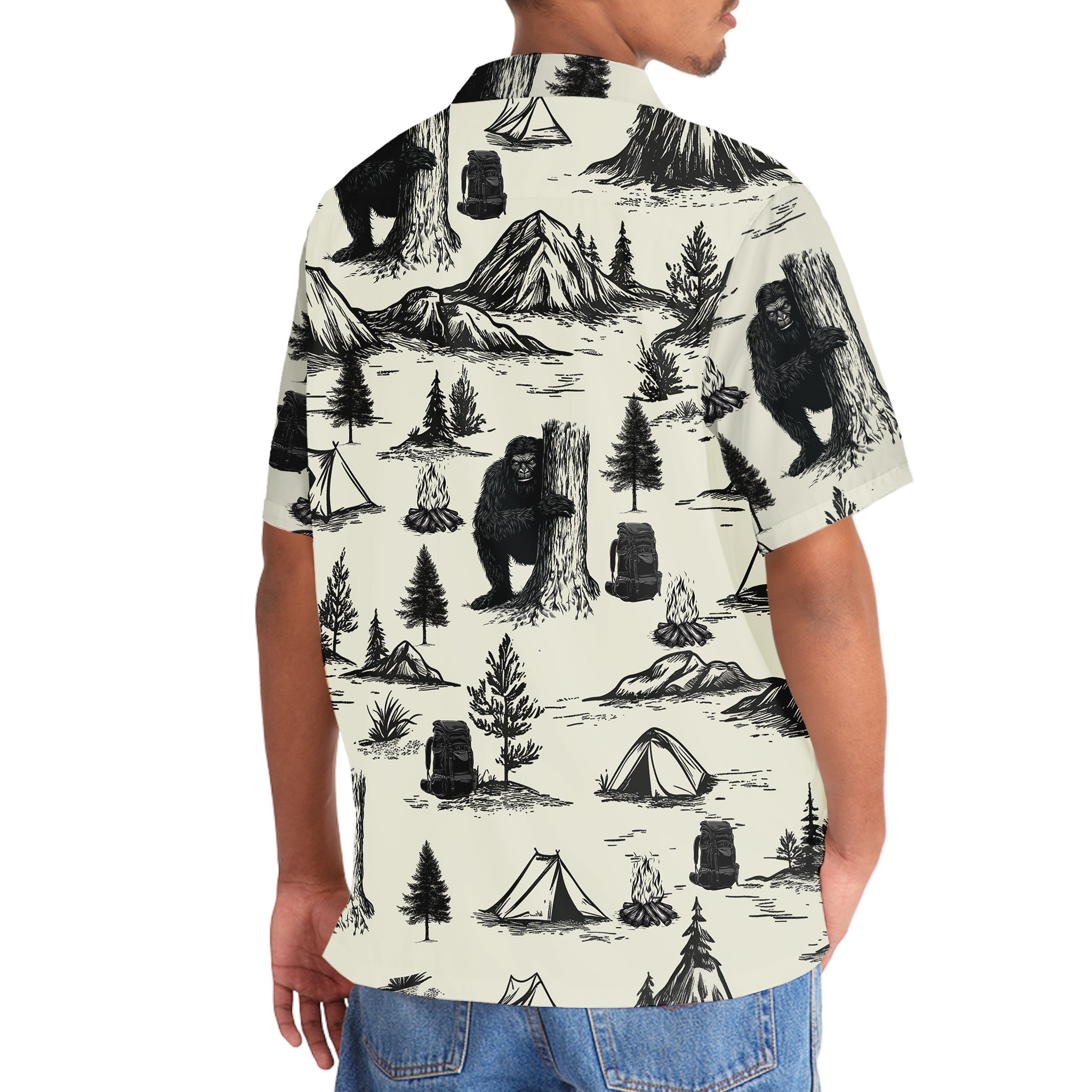 Vintage Camping Hawaiian Shirt