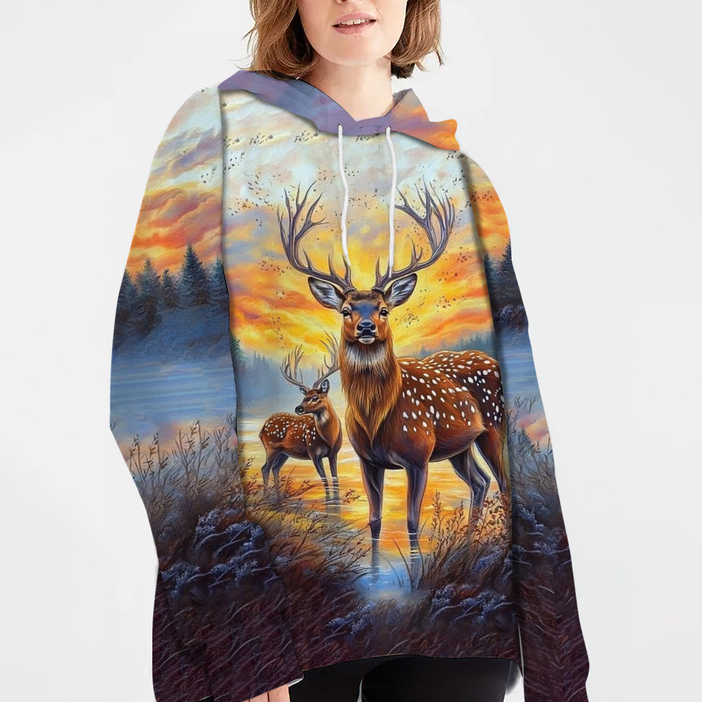 Deers In The Wild All Over Print Shirt