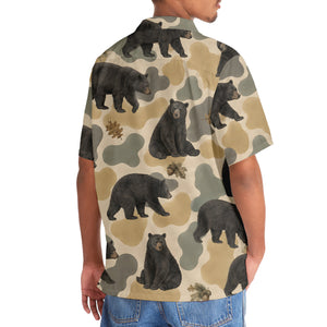 Bear Camouflage Men Polo Shirt
