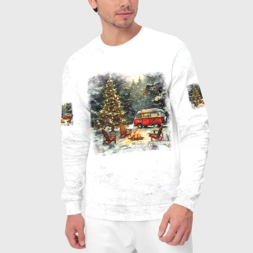It's The Most Wonderful Time Of Christmas Camping All Over Print Shirt