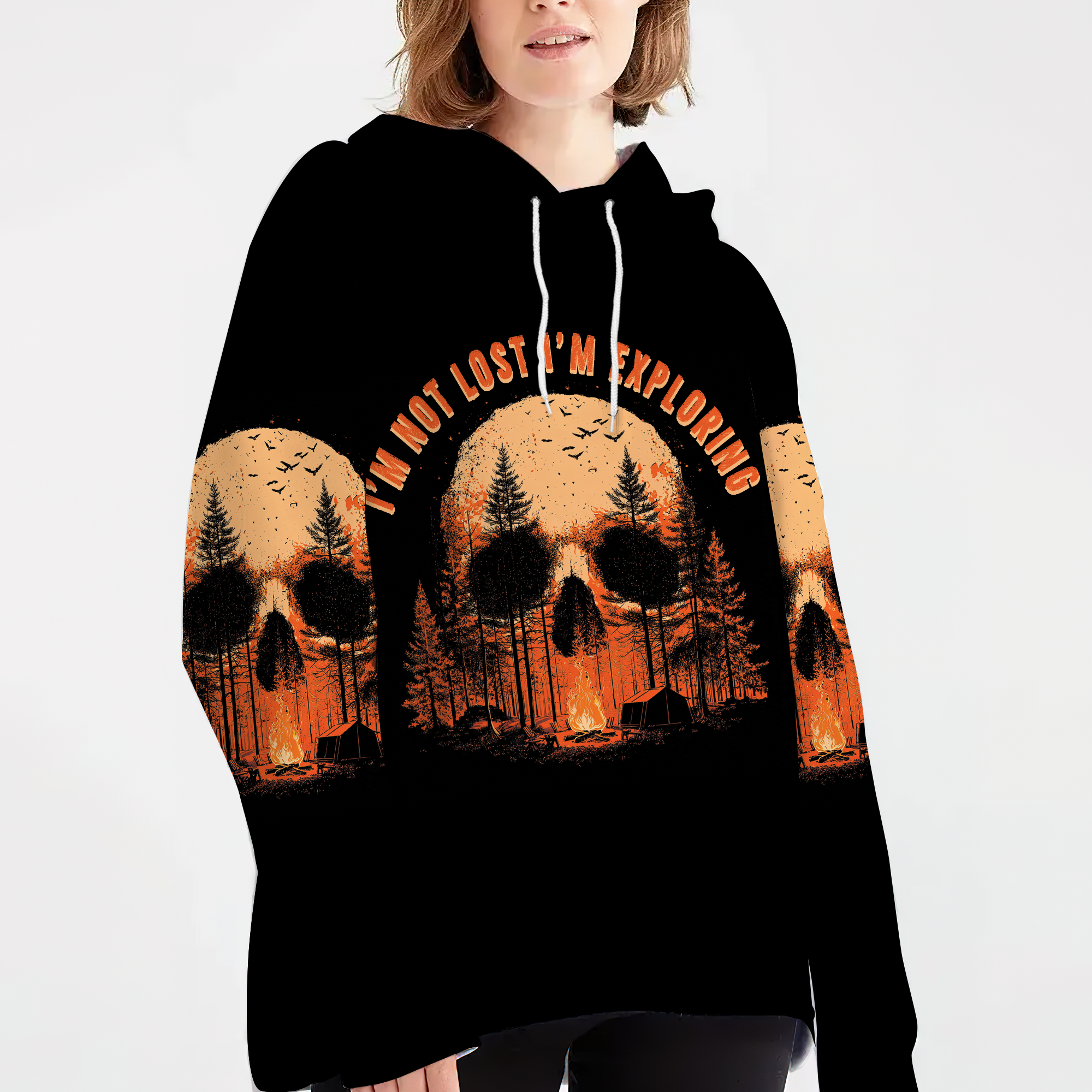Creepy I'm Not Lost I'm Exploring All Over Print Shirt