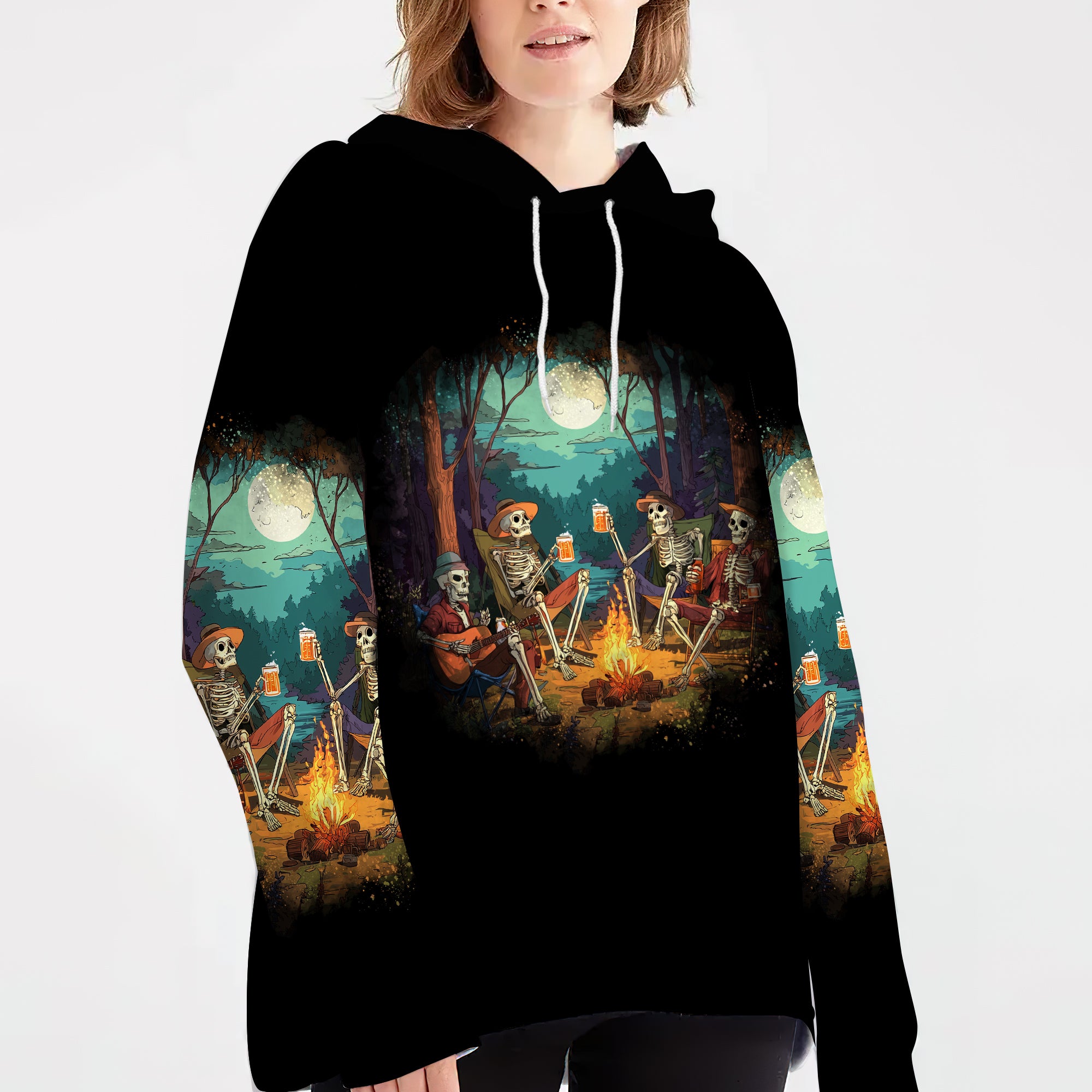 Spooky Camping Crew Halloween All Over Print Shirt