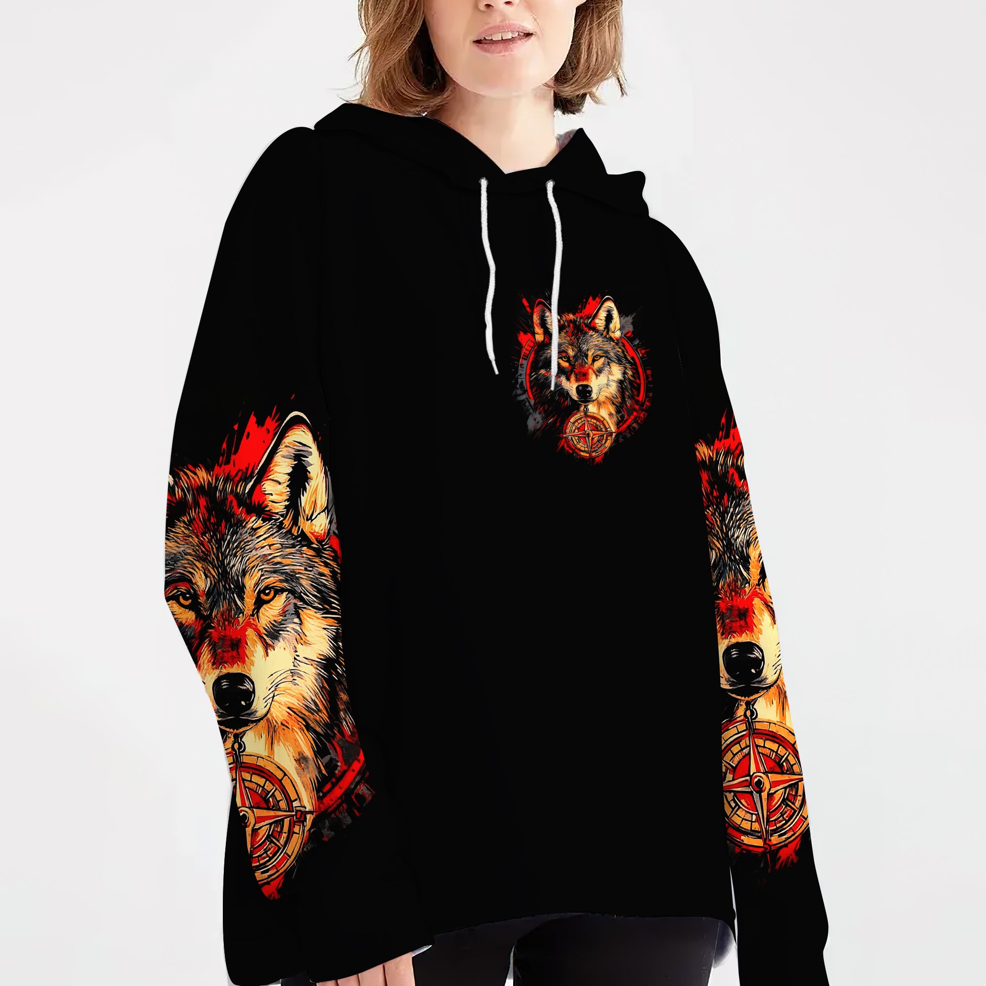 Not All Who Wander Are Lost Wolf All Over Print Shirt