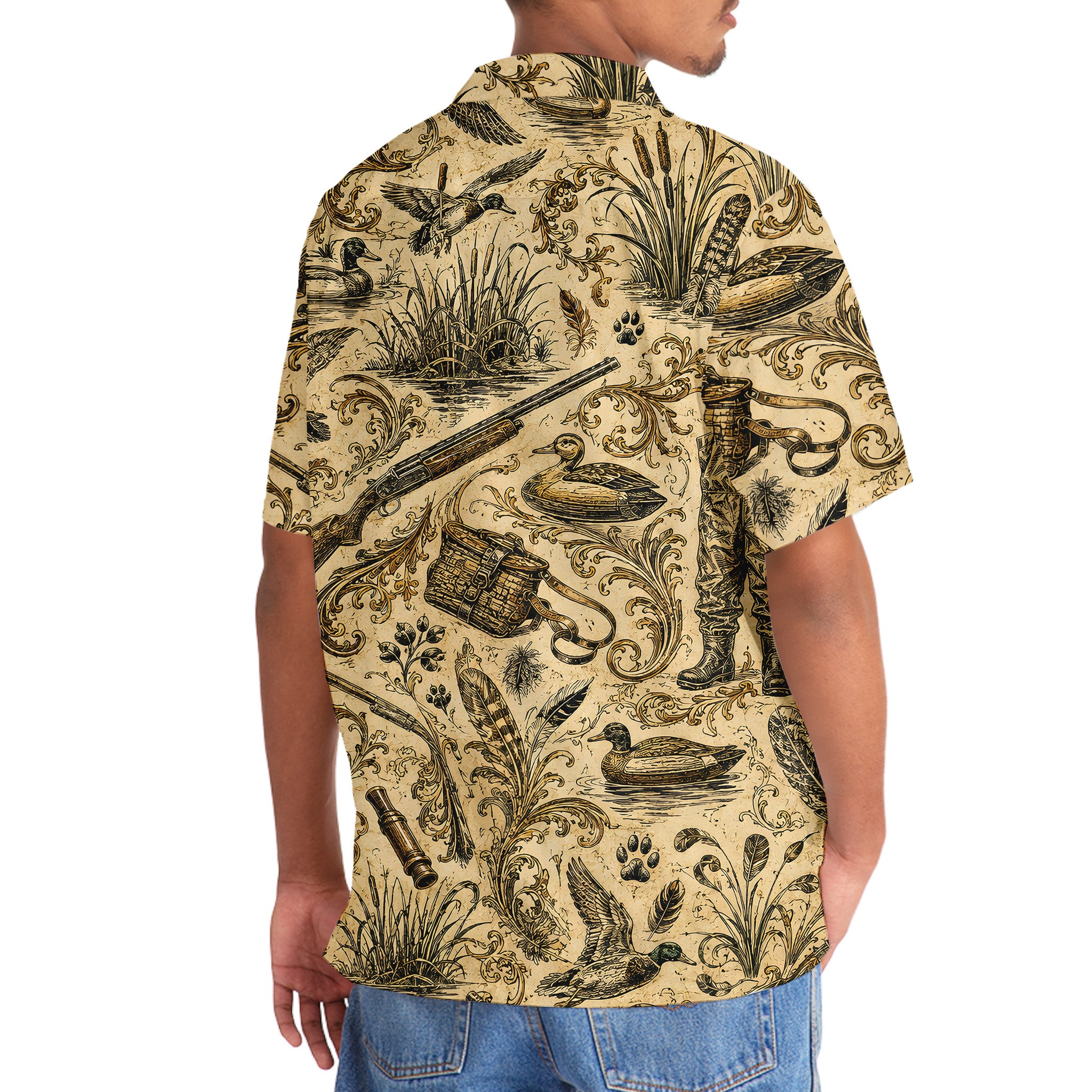 Duck Hunting Vintage Hawaiian Shirt