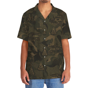 Class B Motorhome Camping Camouflage Hawaiian Shirt