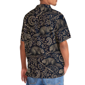 Midnight Beaver Paisley Hawaiian Shirt