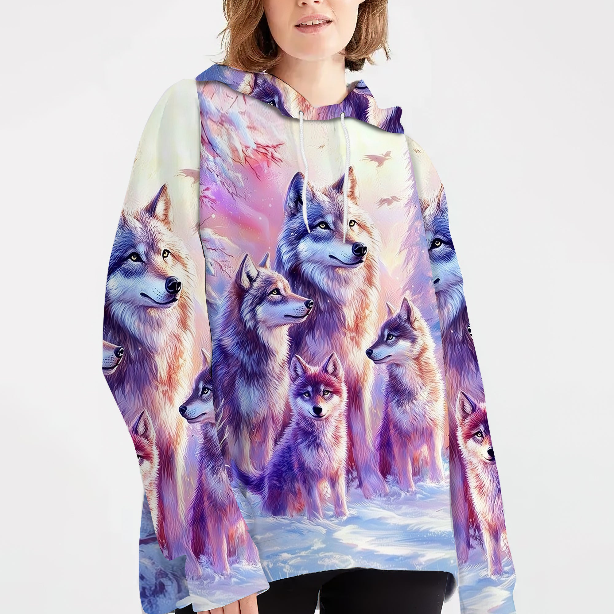 Wolf Family Art All Over Print Shirt