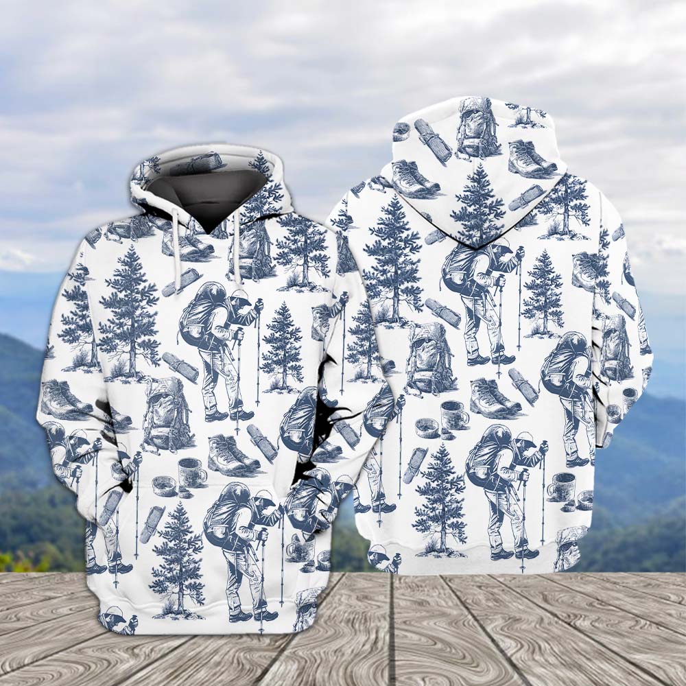 Vintage Hiking Camp All Over Print Shirt