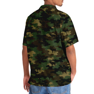 Elk Camouflage Millitary Hawaiian Shirt
