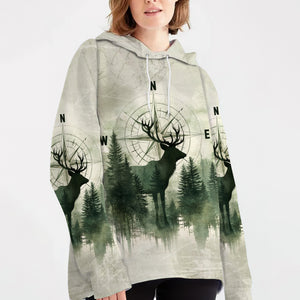 Into The Forest Deer Exposure All Over Print Shirt