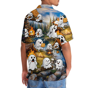 Vintage Ghost Camping Hawaiian Shirt