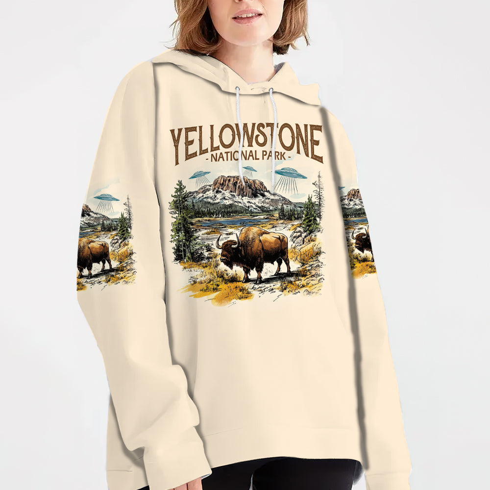 Vintage Yellowstone National Park All Over Print Shirt