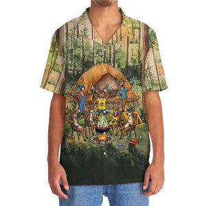 Friends, Fires, Fun Camping Crew Deer Hawaiian Shirt