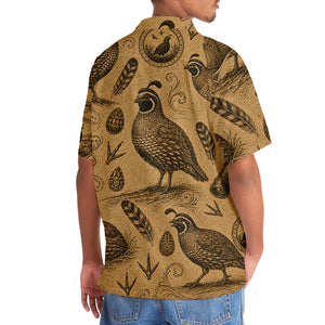 Quail Hunting Vintage Artwork Hawaiian Shirt