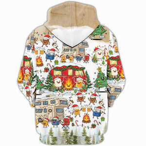 Campsite Christmas Party All Over Print Shirt