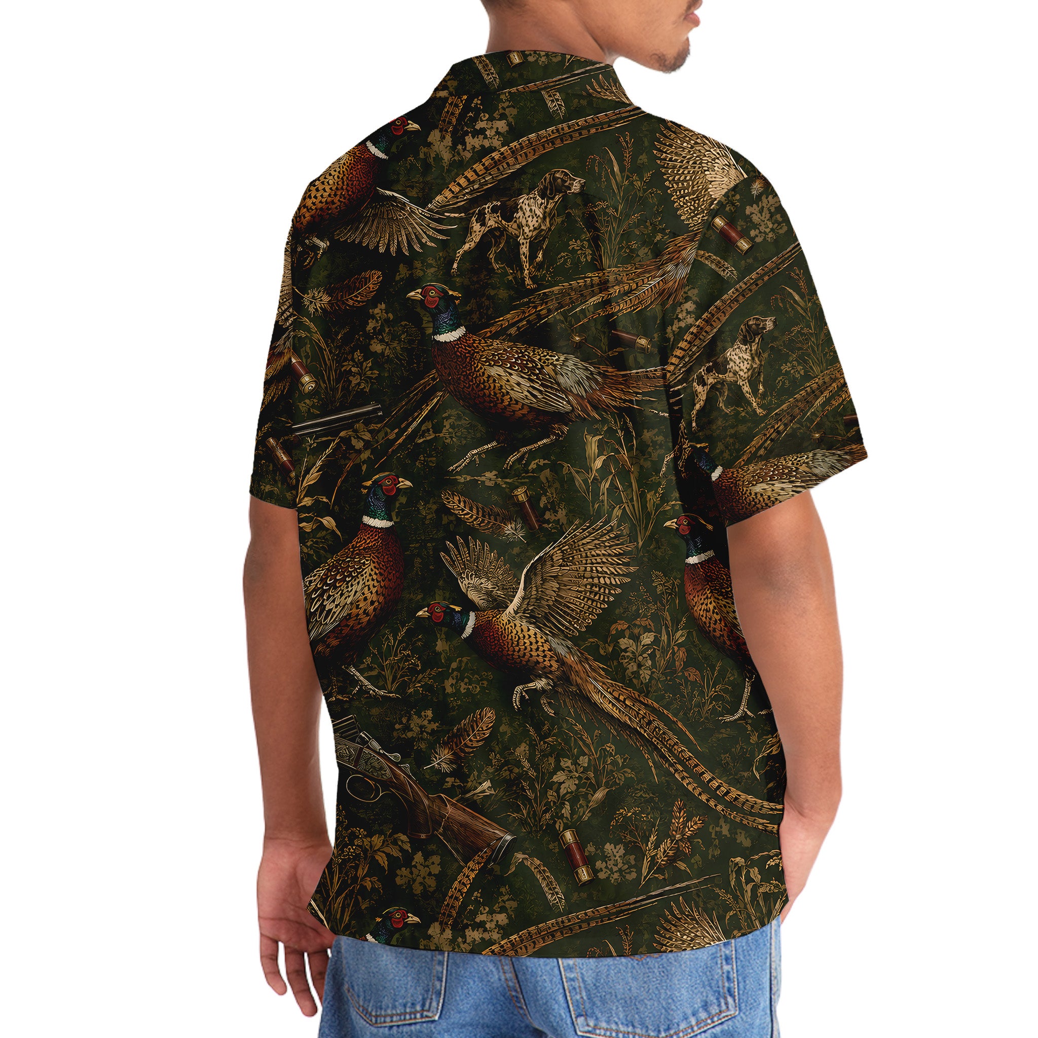 Vintage Pheasant Hunting Hawaiian Shirt