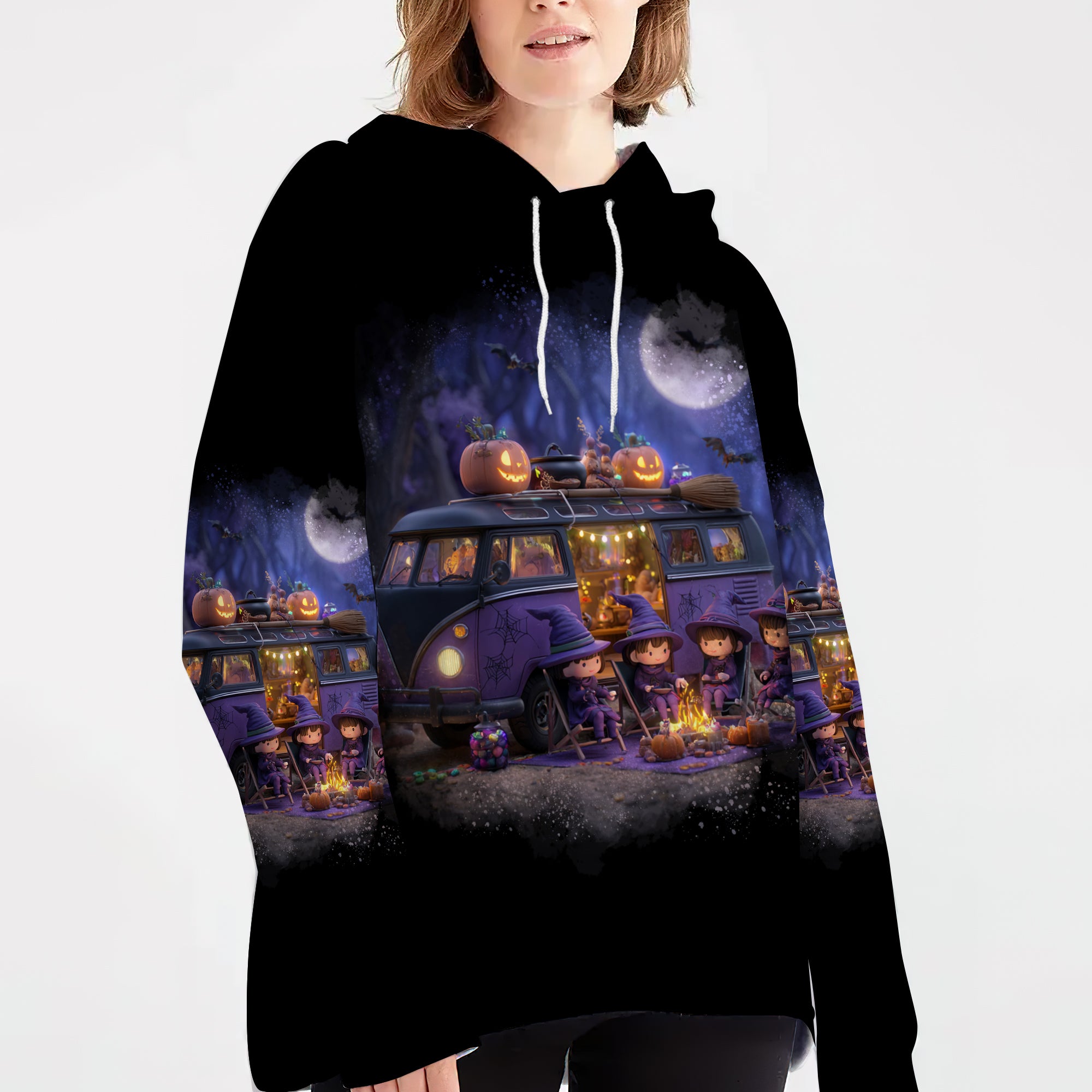 All The Cool Witches Are Camping All Over Print Shirt