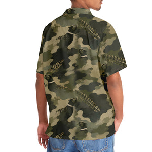 Pheasant Camouflage Ring Necked Pattern Hawaiian Shirt