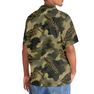 Snipe Camouflage Graphic Pattern Hawaiian Shirt