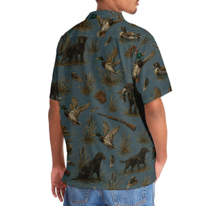 Vintage Slate Duck Hunt Hawaiian Shirt