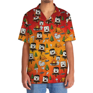 Burnt Marshmallow Dancing Party Hawaiian Shirt