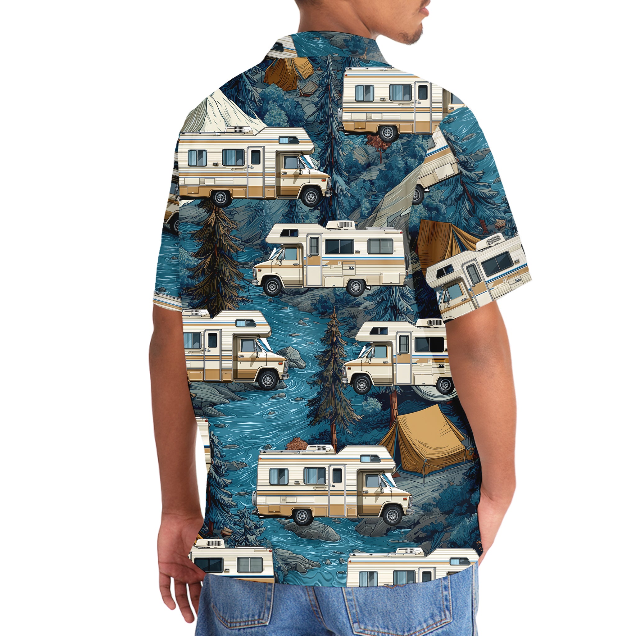 Vintage Class B Motorhome Hawaiian Shirt
