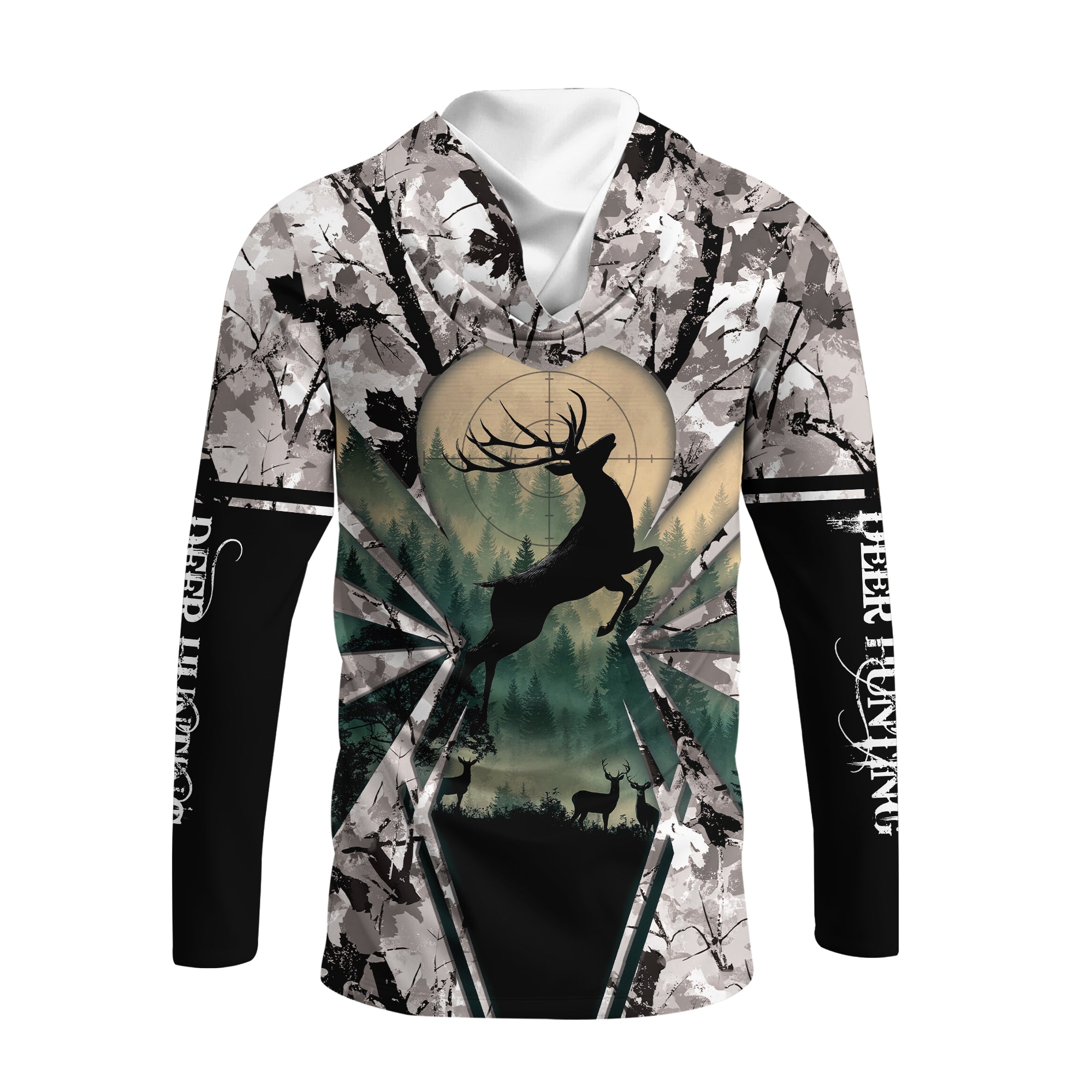 Deer Hunting Peaceful Forest All Over Print Shirt