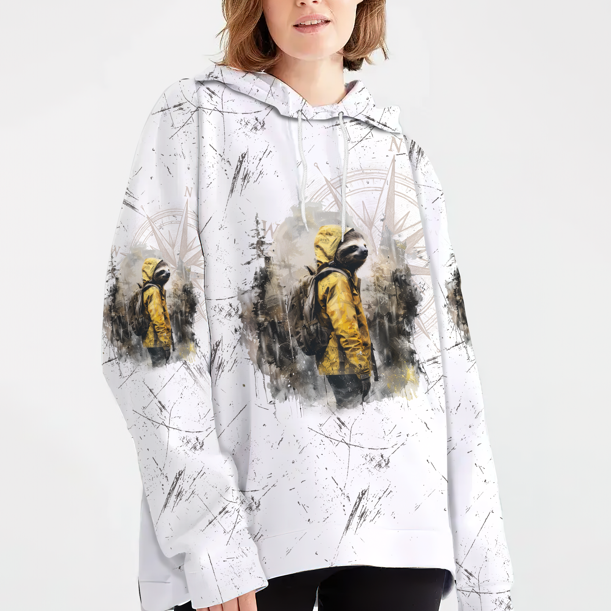 Sloth Hiking Team Will Get There All Over Print Shirt