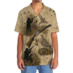 Vintage Dove Hunting Hawaiian Shirt