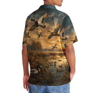 Duck Hunting Nature Hawaiian Shirt