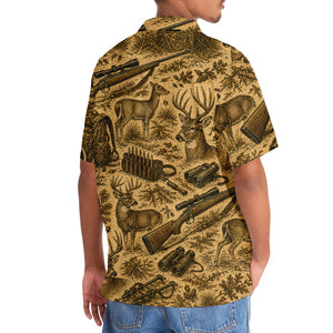 Vintage Deer Hunting Hawaiian Shirt
