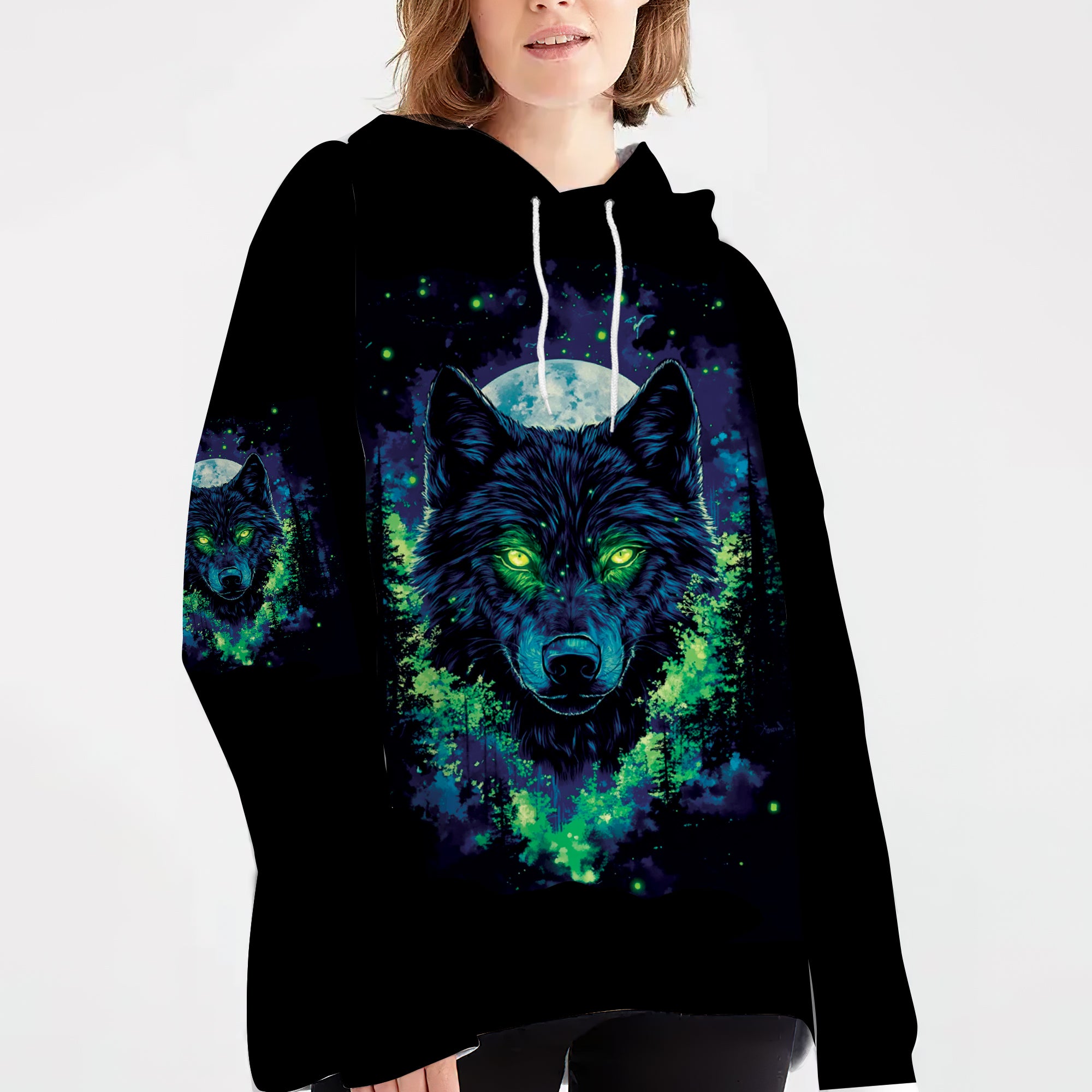 Look Deep Into The Nature And You Will Understand Everything Better Wolf All Over Print Shirt