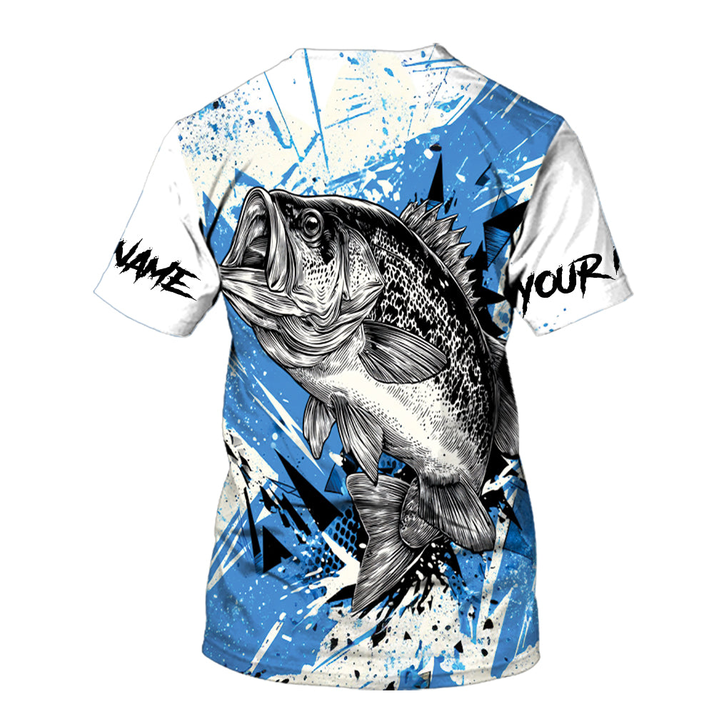 Custom Name Crappie Fishing Jersey All Over Print Shirt